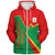 Burkina Faso Sherpa Hoodie Lightning Style