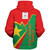 Burkina Faso Sherpa Hoodie Lightning Style