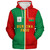 Burkina Faso Sherpa Hoodie Half Circle
