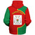 Burkina Faso Sherpa Hoodie Half Circle