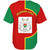Burkina Faso Baseball Shirt Half Circle