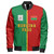 Burkina Faso Zipper Bomber Jacket Half Circle