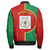 Burkina Faso Zipper Bomber Jacket Half Circle