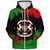 Burkina Faso Sherpa Hoodie Face Style