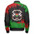 Burkina Faso Zipper Bomber Jacket Face Style