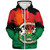 Burkina Faso Sherpa Hoodie Coat Of Arms Grunge Style