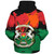 Burkina Faso Sherpa Hoodie Coat Of Arms Grunge Style