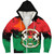 Burkina Faso Sherpa Hoodie Coat Of Arms Grunge Style