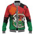 Burkina Faso Baseball Jacket Coat Of Arms Grunge Style