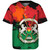 Burkina Faso Baseball Shirt Coat Of Arms Grunge Style