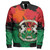 Burkina Faso Zipper Bomber Jacket Coat Of Arms Grunge Style