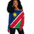 Namibia Off Shoulder Sweatshirt Flag Original Style