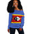 Eswatini Off Shoulder Sweatshirt Flag Original Style