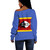 Eswatini Off Shoulder Sweatshirt Flag Original Style