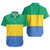 Gabon Short Sleeve Shirt Flag Original Style