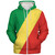 Republic of the Congo Sherpa Hoodie Flag Original Style