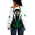 Nigeria Off Shoulder Sweatshirt Coat Of Arms Pride Style