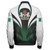 Nigeria Zipper Bomber Jacket Coat Of Arms Pride Style