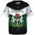 Nigeria Baseball Shirt Crest Glory Grunge Design Flag