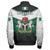 Nigeria Zipper Bomber Jacket Crest Glory Grunge Design Flag