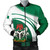Nigeria Bomber Jacket Flag And Coat Of Arms Curve Style