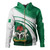 Nigeria Hoodie Flag And Coat Of Arms Curve Style