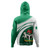 Nigeria Hoodie Flag And Coat Of Arms Curve Style