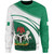 Nigeria Sweatshirt Flag And Coat Of Arms Curve Style