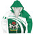 Nigeria Sherpa Hoodie Flag And Coat Of Arms Curve Style