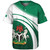 Nigeria Baseball Shirt Flag And Coat Of Arms Curve Style