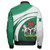 Nigeria Zipper Bomber Jacket Flag And Coat Of Arms Curve Style
