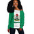 Nigeria Off Shoulder Sweatshirt Flag Unity Style