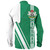 Nigeria Long Sleeve Shirt Flag With Map Nigeria