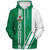Nigeria Sherpa Hoodie Flag With Map Nigeria