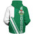 Nigeria Sherpa Hoodie Flag With Map Nigeria