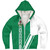 Nigeria Sherpa Hoodie Flag With Map Nigeria