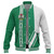 Nigeria Baseball Jacket Flag With Map Nigeria