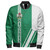 Nigeria Zipper Bomber Jacket Flag With Map Nigeria