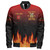 Prince Hall Shriners Zipper Bomber Jacket Custom Noble Flame Of The Oasis