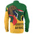 South Africa Long Sleeve Shirt Flag In Hand And Pride In Heart