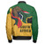 South Africa Zipper Bomber Jacket Flag In Hand And Pride In Heart