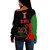 Kenya Off Shoulder Sweatshirt Coat Of Arms Sport Premium