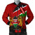 Kenya Bomber Jacket Flag Brush Stroke Background