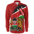 Kenya Long Sleeve Shirt Flag Brush Stroke Background