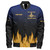 Prince Hall Freemasonry Zipper Bomber Jacket Custom Flame Of The Lodge