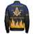 Prince Hall Freemasonry Zipper Bomber Jacket Custom Flame Of The Lodge