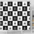 Prince Hall Freemasonry Shower Curtain PHA Masonic Check Caro Pattern