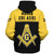Prince Hall Freemasonry Sherpa Hoodie Custom Mason Compass & Square Symbol Style