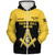 Prince Hall Freemasonry Sherpa Hoodie Custom Mason Compass & Square Symbol Style
