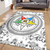 Order of the Eastern Star Area Rug OES Floral Royal Circle